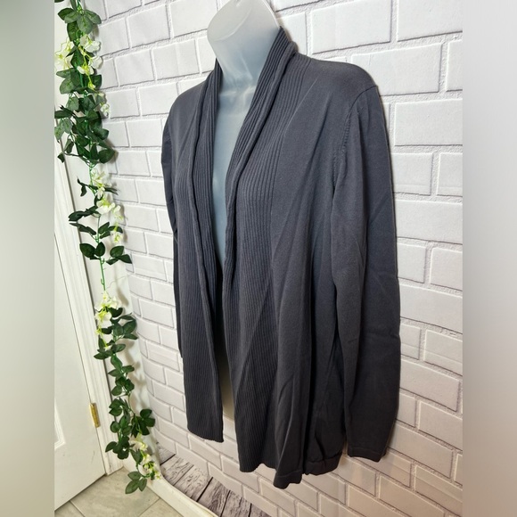 EXPRESS women open front  cardigan gray/size XL - Picture 3 of 7